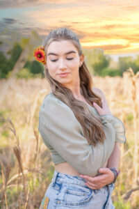 OHS senior photos shoot of Mary at Baldwin park with Khim Higgins Photography.