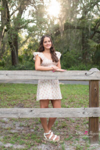 Oviedo senior girl photo shoot at Lake Mills with Khim Higgins Photographer.