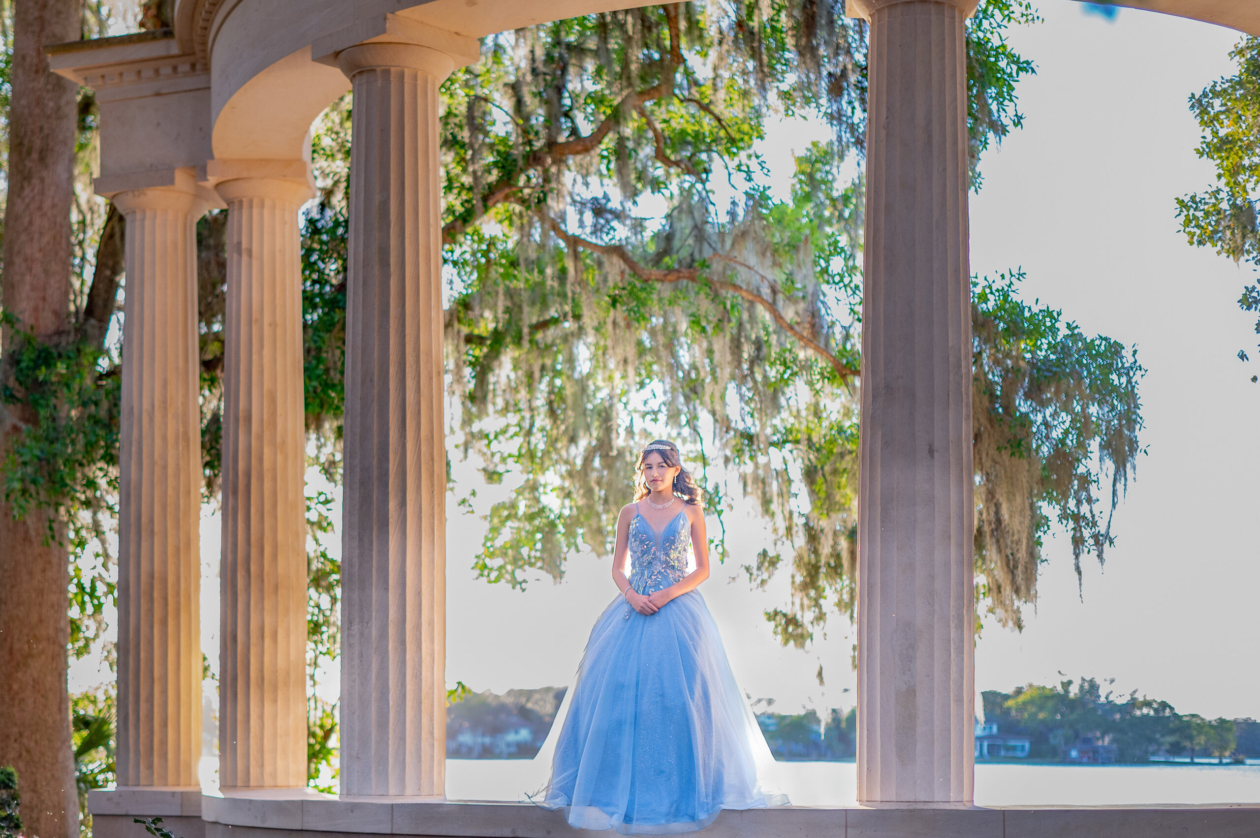 Orlando Sweet 16 photographer capturing birthday girl in elegant dress
