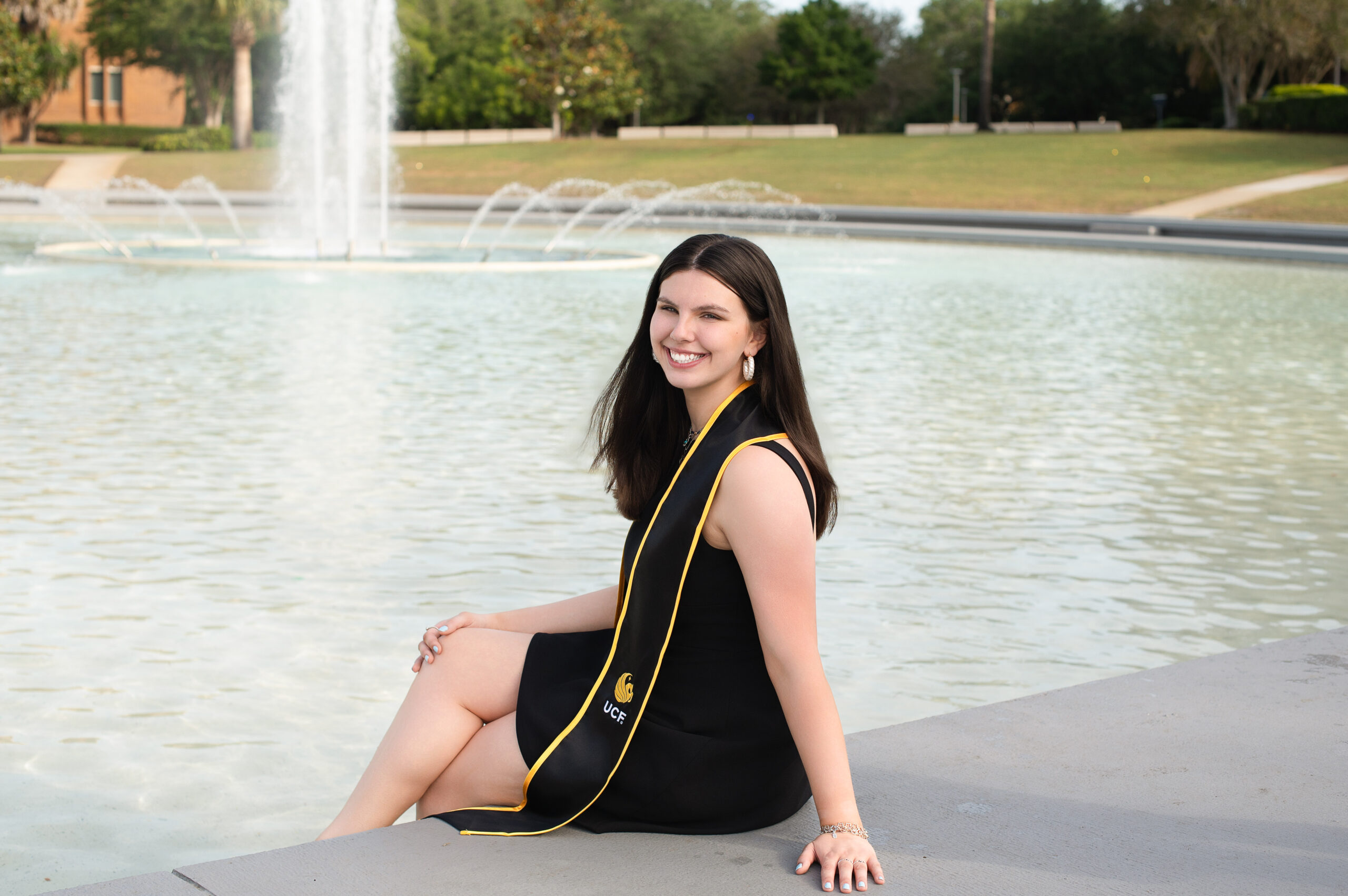 UCF Reflecting Pond Graduation Photo