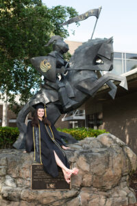 UCF Knight Statue Senior Photo Shoot