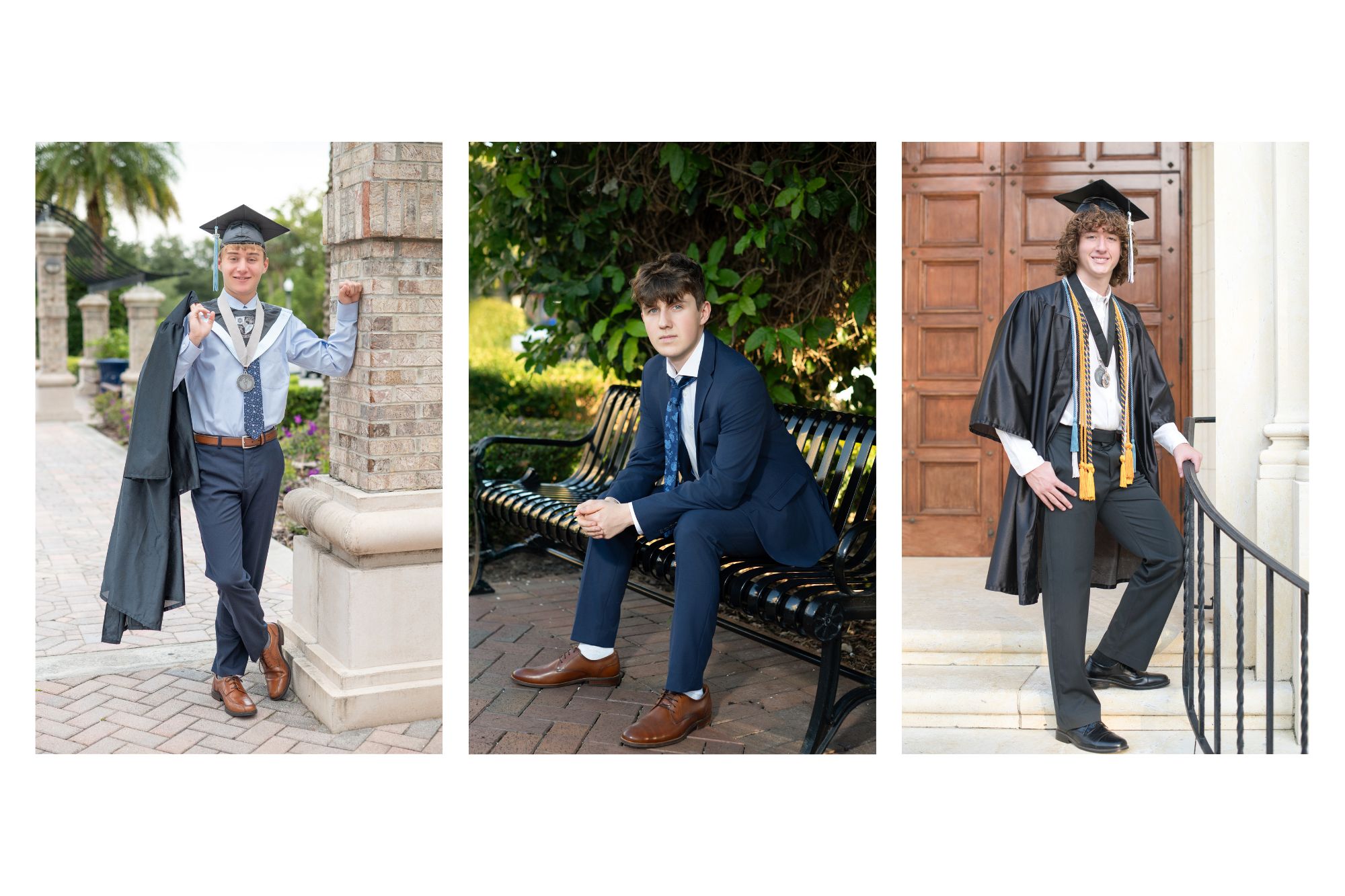 Senior boys in a formal suit