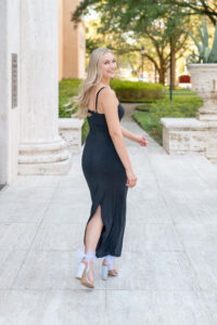 Golden light senior photo shoot