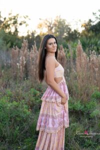 Orlando high school senior portrait – golden light outdoors