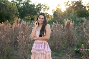 Orlando senior portrait – outdoor golden hour session