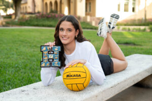 Hagerty High School senior girl water polo action shot
