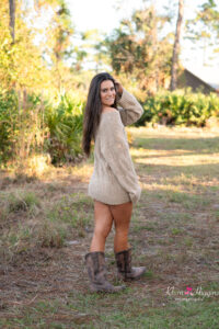 Oviedo High School senior portrait with natural light