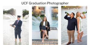 UCF graduation photos at the Reflecting Pond