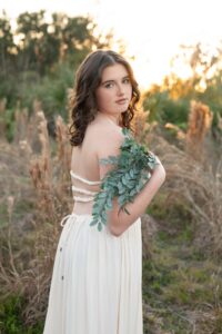 Orlando senior photo session with natural golden light